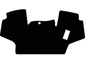 Fußmatte Velours schwarz, für John Deere Traktor 7710, 7810 mit elektronischem Gaspedal, Bj. 97 – 03 Fußmatte Velours schwarz, für John Deere Traktor 7710, 7810 mit elektronischem Gaspedal, Bj. 97 – 03