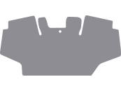 Fußmatte Gummi hellgrau, für John Deere Traktor 6920 S, Bj. 02 – 07 