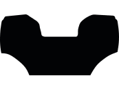 Fußmatte Velours schwarz, für Lindner Traktor Lintrac 75 LS, 95 LS, 115 LS; ab Bj. 21, Kabine Standard und Trac-Line 