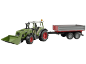 Bruder® Modell "Fendt Traktor 211 Vario" mit Frontlader und Bordwandanhänger 1:16, 02182 