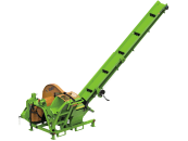 Posch® Wipp-Kreissäge "WZ700" Gelenkwelle, 4 m-Förderband, purr-Widia-Kreissägeblatt (WL), M1365SWLF4 