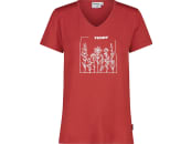 Fendt T-Shirt für Damen rot; weiß, Frontdruck mit Fendt-Logo vorn, von CMP 