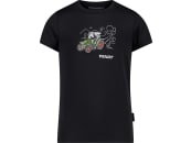 Fendt T-Shirt für Kinder schwarz, Frontdruck mit Fendt-Logo vorn, von CMP 