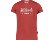 Fendt T-Shirt für Kinder rot; weiß, Frontdruck mit Fendt-Logo, von CMP 