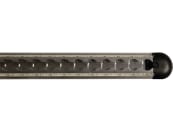 TRAILER POOL Airlineschiene aufgesetzt mit LED-Stripes und Endkappen, halbrund, 1.000 x 50 x 10 mm, Aluminium, für Ladungssicherung PKW-Anhänger, LKW, Wohnmobil, 013 010 190 