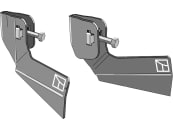 Industriehof® Flachhäufler links/rechts, 140 mm, für Schmotzer Hackmesser bis 240 mm 