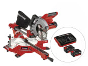 EINHELL Set - Power X-Change Akku-Zug-Kapp-Gehrungssäge TE-SM 36/210 Li inkl. 1x Twincharger PXC Starter-Kit mit 2x 4 Ah Akkus & 1x Twincharger Ladegerät 