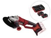 EINHELL Set - Professional Akku-Winkelschleifer AXXIO 36/230 Q inkl. 1x Twincharger PXC Starter-Kit mit 2x 4 Ah Akkus & 1x Twincharger Ladegerät 