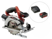 EINHELL Set - Power X-Change Akku-Handkreissäge TE-CS 18/165-1 Li + PXC-Starter-Kit 