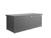 Biohort Freizeitbox 180 181 x 79 cm dunkelgrau; metallic Kissenbox, Auflagenbox, Aufgewahrungsbox Garten, Gartenbox 