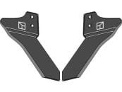 Industriehof® Winkelmesser, links/rechts, 200 mm, für Stiel 35 x 11 mm, Hacktechnik Einböck 