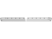 Industriehof® Siloschneidmesser links/rechts, 830 x 126 x 8 mm, für Red Rock 