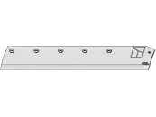 Industriehof® Siloschneidmesser rechts, 830 x 126 x 8 mm, für Red Rock, 70-522 