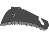 Industriehof® Ladewagenmesser 410 x 240 x 5 mm für Strautmann Ladewagen Vitesse, 85-193 