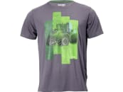 Fendt T-Shirt für Unisex, grau, mit Fendt Gen 7 Artworkmotiv 