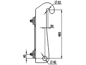 Düvelsdorf Anschraubplatte D-Lock; D-Lock S für Radlader Zettelmeyer ZL402, 2 St., 5120300 