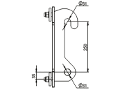 Düvelsdorf Anschraubplatte D-Lock; D-Lock S für Radlader Kramer 180 – 350, 2 St., 5120380 