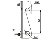 Düvelsdorf Anschraubplatte D-Lock; D-Lock S für Hoflader Fuchs, 2 St., 5120400 