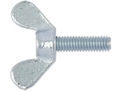 Flügelschraube DIN 316, M 10 x 20, verzinkt; blau passiviert (A2K), runde Flügelform, 02371020 