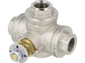 BAUER Dreiwegehahn 3/8" IG (hier), T-Bohrung, für Abschaltventil Regenmaschine Rainstar A1, A2, 0620392 