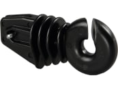 Patura Ringisolator mit Splint, schwarz für Winkelstahlpfahl 25 St., 107325 