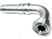 SAE-Flanschnippel "SFS-S 6000 PSI" schwer, 90 °, Stahl, mit Ausreißsicherung Interlock 