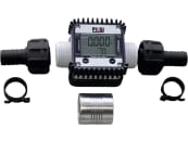 Cemo Durchflusszähler "K24" 6 – 100 l/min, digital, mit 2 Schlauchanschlüssen, für AdBlue®, für Tankanlage Blue Mobil Easy, AdBlue®-Pumpe Centri, AdBlue®-Trolley, 10595 
