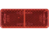 Rückstrahler rechteckig, rot, 70 x 28 mm, geklebt 