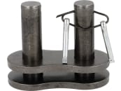 Pöttinger Kettenschloss "R38 SH-1S", 1 1/2" (38,1 mm), einfach, mit Splintverschluss, für Rollenkette, Antrieb vorne von Ladewagen, 462.979 