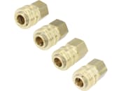 Druckluftmuffe mit Innengewinde, NW 7,2 mm, Messing, Ventilart einseitig absperrend 
