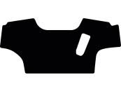 Fußmatte Gummi schwarz, für Massey Ferguson Traktor 8S, ab Bj. 19 