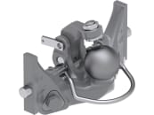 scharmüller Kugeleinsatz "K80® Light" mit Adapterplatte W330, 330/25/32 mm, schwarz, für Traktor mit Anhängebock, 05.6330.55-A02 