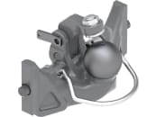 scharmüller Kugeleinsatz "K80® Light" mit Adapterplatte W311, 311/22/30 mm, Fendt grau, für Traktor mit Anhängebock, 05.6311.55-A11 
