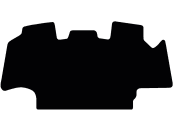 Fußmatte Velours schwarz, für Ford New Holland Traktor Serie T8, ab Bj. 14 