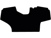 Fußmatte Velours schwarz, für Claas Traktor Arion 400, ab Bj. 07.14 