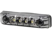 Hella® LED-Positionsleuchte eckig, vorn links/rechts, weiß, 65 x 16 x 11 mm, 12 – 24 V DC, E4 8114, 2PG 357 010-021 