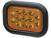 Hella® LED-Blinkleuchte quadratisch, hinten links/rechts, 164 x 117 x 35 mm, 12 – 24 V DC, 13 LEDs, E9 11523, 2BA 357 025-011 