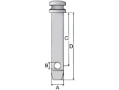 Oberlenkerbolzen Kat. 1, 19 x 102 mm Oberlenkerbolzen Kat. 1, 19 x 102 mm