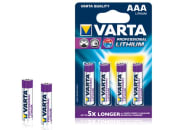 VARTA Batterie Lithium Ultra AAA; Micro; LR03 1,5 V/1.100 mAh, 4 St. Blister, 6103301404 VARTA Batterie Lithium Ultra AAA; Micro; LR03 1,5 V/1.100 mAh, 4 St. Blister, 6103301404