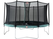 Berg Trampolin "Favorit 430" grün, Ø 430 cm, Höhe 270 cm, mit Sicherheitsnetz "Comfort", 35.14.02.03 Berg Trampolin "Favorit 430" grün, Ø 430 cm, Höhe 270 cm, mit Sicherheitsnetz "Comfort", 35.14.02.03