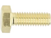 Posch® Sechskantschraube M 6 x 16, DIN 933, Messing, für Wippsäge mit Förderband, Tisch-Wipp-Kreissäge, Wipp-Kreissäge, N190 0059 