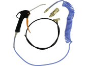 Blaspistole "Standard" mit Spiralschlauch, Stecker, Muffe mit Verschraubung, T-Stück, PA-Rohr 