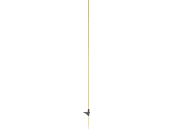 Patura Zaunpfahl Fiberglas gelb, rund, mit eingeklebter Trittstufe, angespitzt 10 St. 