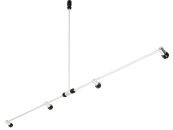 Birchmeier® Spritzbalken 100 cm Aluminium, 4 x Flachstrahldüse 110° für Handspritze, Akku-Rückenspritze, Motor-Rückenspritze, Rückenspritze, Trolley-Spritze, 11889501-SB 