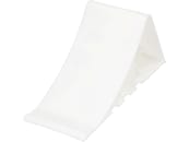 Unterlegkeil "UK 10" L x B x H: 165 x 92 x 100 mm, Radius 200 mm, Kunststoff weiß, ohne Halter, 44.620 