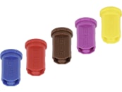 Lechler Air-Injektor Doppel-Flachstrahldüse "IDKT" 2 x 120° symmetrisch (30°/30°), POM 