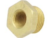 Hücobi Reduzierstück, 1/2" AG - 1/4" IG, flachdichtend, Messing, für Vakuummanometer 1/4" AG, 3364 013006 
