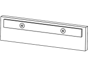 Wiedenmann® Schürfleiste Kunststoff mit Befestigungsteilen für Schneepflug Vario 3354, 1233050 