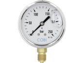 Hücobi Glyzerin-Manometer, Anschluss 1/4" unten, 0 bis 250 bar, 8128 006250 