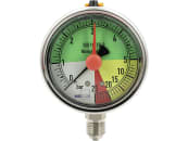 Hücobi Glyzerin-Manometer, Anschluss 1/4" unten, 0 bis 25 bar, flüssigdüngerfest, 8122 006025 